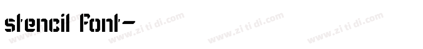stencil font字体转换